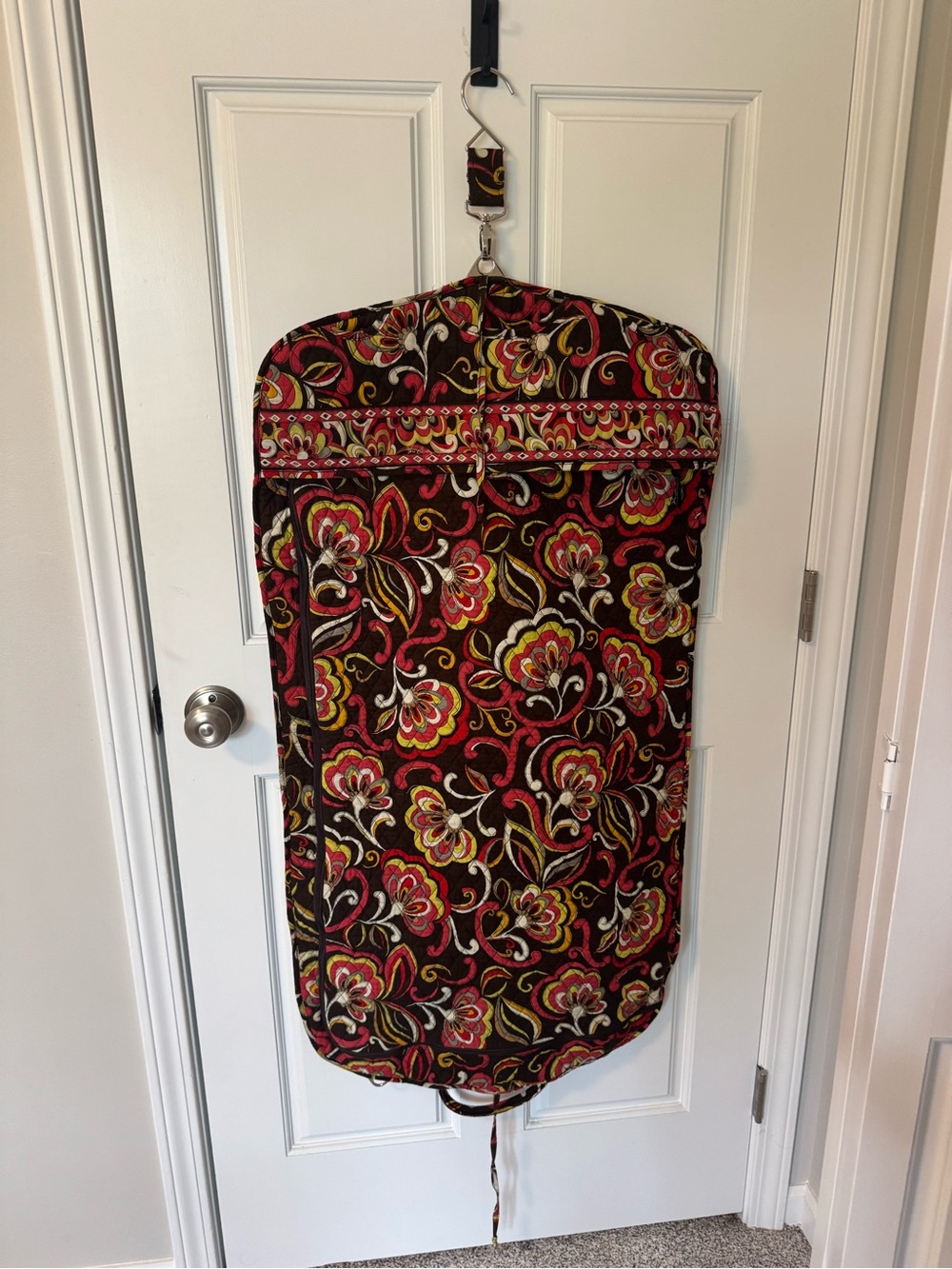 Vera Bradley Quilted Floral Garment Bag in Red Multi
